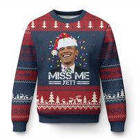 Funny Xmas Obama Ugly Christmas Sweater Funny Santa Xmas Light - Wonder Print Shop