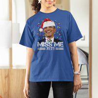 Funny Christmas Obama T Shirt For Women Funny Santa Xmas Light - Wonder Print Shop