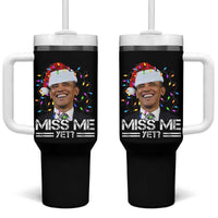 Funny Christmas Obama Tumbler With Handle Funny Santa Xmas Light - Wonder Print Shop