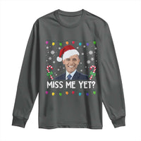Funny Obama Ugly Xmas Long Sleeve Shirt Funny Santa Xmas Light - Wonder Print Shop