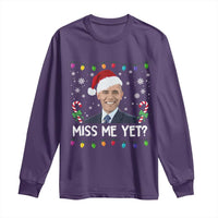 Funny Obama Ugly Xmas Long Sleeve Shirt Funny Santa Xmas Light - Wonder Print Shop