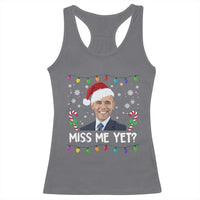 Funny Obama Ugly Xmas Racerback Tank Top Funny Santa Xmas Light - Wonder Print Shop