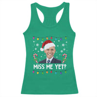 Funny Obama Ugly Xmas Racerback Tank Top Funny Santa Xmas Light - Wonder Print Shop