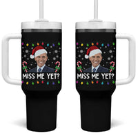 Funny Obama Ugly Xmas Tumbler With Handle Funny Santa Xmas Light - Wonder Print Shop