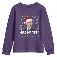 Funny Obama Ugly Xmas Youth Sweatshirt Funny Santa Xmas Light - Wonder Print Shop