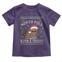 Funny Ugly Christmas Toddler T Shirt Fresh North Pole Born Raised Prince - Wonder Print Shop