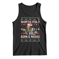 Funny Ugly Christmas Tank Top Fresh North Pole Born and Raised Prince - Wonder Print Shop
