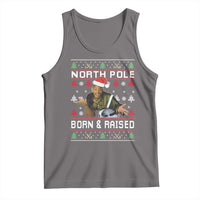 Funny Ugly Christmas Tank Top Fresh North Pole Born and Raised Prince - Wonder Print Shop