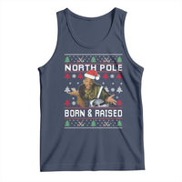 Funny Ugly Christmas Tank Top Fresh North Pole Born and Raised Prince - Wonder Print Shop