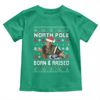 Funny Ugly Christmas Toddler T Shirt Fresh North Pole Born and Raised Prince - Wonder Print Shop