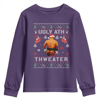 Funny Christmas Youth Sweatshirt Merry Chrithmith Ugly Ath Thweater Tyson - Wonder Print Shop