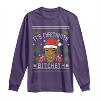 Funny Christmas Long Sleeve Shirt Merry Chrithmith Ath Thweater Tyson Professional Boxer Ugly Xmas - Wonder Print Shop