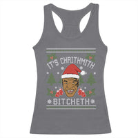 Funny Christmas Racerback Tank Top Merry Chrithmith Ath Thweater Tyson Professional Boxer Ugly Xmas - Wonder Print Shop