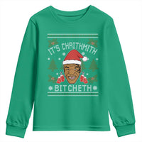 Funny Christmas Youth Sweatshirt Merry Chrithmith Ath Thweater Tyson Professional Boxer Ugly Xmas - Wonder Print Shop