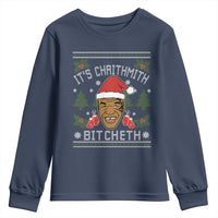 Funny Christmas Youth Sweatshirt Merry Chrithmith Ath Thweater Tyson Professional Boxer Ugly Xmas - Wonder Print Shop