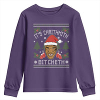 Funny Christmas Youth Sweatshirt Merry Chrithmith Ath Thweater Tyson Professional Boxer Ugly Xmas - Wonder Print Shop