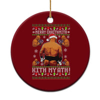 Merry Chrithmith Kith My Ath Funny Ugly Christmas Ceramic Ornament - Wonder Print Shop
