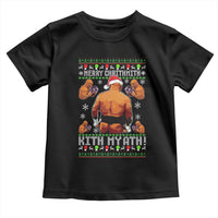 Merry Chrithmith Kith My Ath Funny Ugly Christmas Toddler T Shirt - Wonder Print Shop