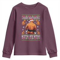Merry Chrithmith Kith My Ath Funny Ugly Christmas Youth Sweatshirt - Wonder Print Shop