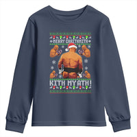 Merry Chrithmith Kith My Ath Funny Ugly Christmas Youth Sweatshirt - Wonder Print Shop