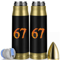Fire Flame Number 67 Bullet Tumbler Funny Six Seven Gen Alpha Slang Meme Sports Team Jersey - Wonder Print Shop