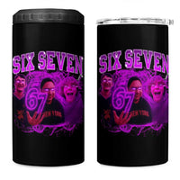 Funny Six Seven 6 7 Meme 4 in 1 Can Cooler Tumbler The Mason 67 Kid Bootleg Gen Alpha Slang - Wonder Print Shop