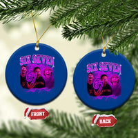 Funny Six Seven 6 7 Meme Ceramic Ornament The Mason 67 Kid Bootleg Gen Alpha Slang - Wonder Print Shop