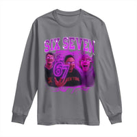 Funny Six Seven 6 7 Meme Long Sleeve Shirt The Mason 67 Kid Bootleg Gen Alpha Slang - Wonder Print Shop