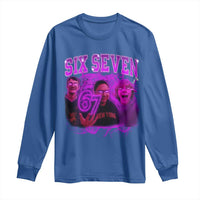 Funny Six Seven 6 7 Meme Long Sleeve Shirt The Mason 67 Kid Bootleg Gen Alpha Slang - Wonder Print Shop