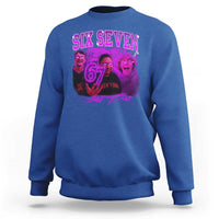 Funny Six Seven 6 7 Meme Sweatshirt The Mason 67 Kid Bootleg Gen Alpha Slang - Wonder Print Shop