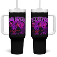 Funny Six Seven 6 7 Meme Tumbler With Handle The Mason 67 Kid Bootleg Gen Alpha Slang - Wonder Print Shop