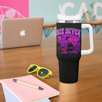 Funny Six Seven 6 7 Meme Tumbler With Handle The Mason 67 Kid Bootleg Gen Alpha Slang - Wonder Print Shop