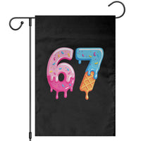 67 Ice Cream Drip Meme Garden Flag Funny Six Seven Gen Alpha Slang - Wonder Print Shop