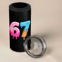 67 Ice Cream Drip Meme 4 in 1 Can Cooler Tumbler Funny Six Seven Gen Alpha Slang - Wonder Print Shop
