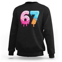 67 Ice Cream Drip Meme Sweatshirt Funny Six Seven Gen Alpha Slang - Wonder Print Shop