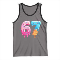 67 Ice Cream Drip Meme Tank Top Funny Six Seven Gen Alpha Slang - Wonder Print Shop