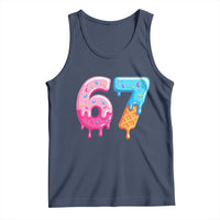 67 Ice Cream Drip Meme Tank Top Funny Six Seven Gen Alpha Slang - Wonder Print Shop