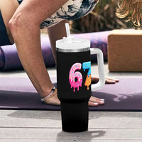 67 Ice Cream Drip Meme Tumbler With Handle Funny Six Seven Gen Alpha Slang - Wonder Print Shop