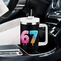 67 Ice Cream Drip Meme Tumbler With Handle Funny Six Seven Gen Alpha Slang - Wonder Print Shop
