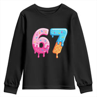 67 Ice Cream Drip Meme Youth Sweatshirt Funny Six Seven Gen Alpha Slang - Wonder Print Shop