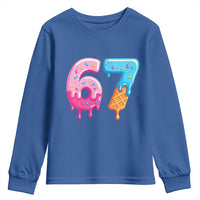 67 Ice Cream Drip Meme Youth Sweatshirt Funny Six Seven Gen Alpha Slang - Wonder Print Shop