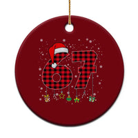 67 Christmas Ceramic Ornament Funny Six Seven 6 7 Meme Gen Alpha Slang - Wonder Print Shop