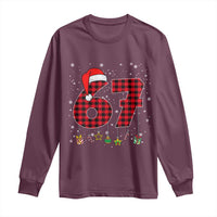 67 Christmas Long Sleeve Shirt Funny Six Seven 6 7 Meme Gen Alpha Slang - Wonder Print Shop