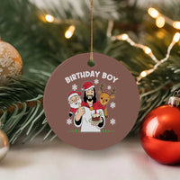 Birthday Boy Jesus Christmas Ceramic Ornament Christian Xmas - Wonder Print Shop