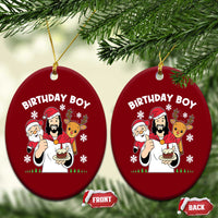 Birthday Boy Jesus Christmas Ceramic Ornament Christian Xmas - Wonder Print Shop