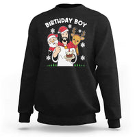 Birthday Boy Jesus Christmas Sweatshirt Christian Xmas - Wonder Print Shop