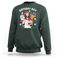 Birthday Boy Jesus Christmas Sweatshirt Christian Xmas - Wonder Print Shop