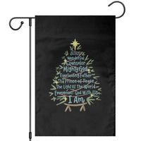 Jesus Names Christmas Tree Garden Flag Christian Bible Verse Xmas - Wonder Print Shop
