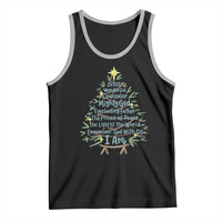 Jesus Names Christmas Tree Tank Top Christian Bible Verse Xmas - Wonder Print Shop