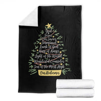 Christmas Christian Throw Blanket Jesus Names Tree Religious Faith - Wonder Print Shop